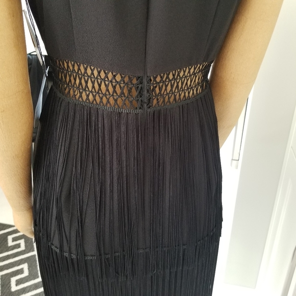 Aidan Mattox fringe dress sz 10 - Picture 10 of 11